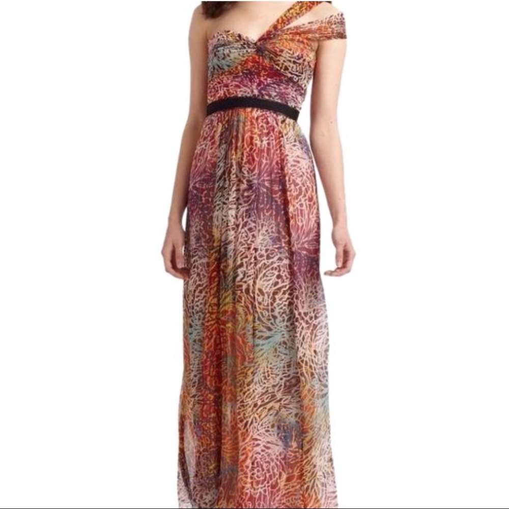 BCBGMaxazria One Shoulder Gown